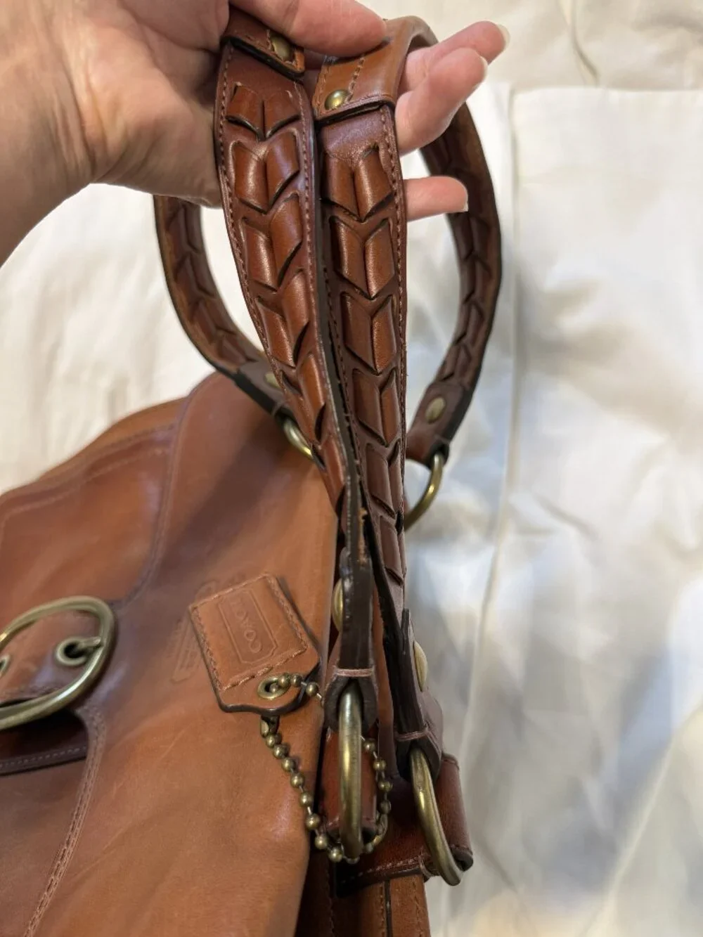 Coach tan leather